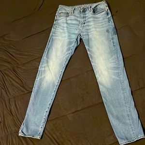 These are some blue American Eagle jeans